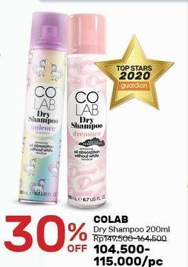 Promo Harga COLAB Dry Shampoo 200 ml - Guardian