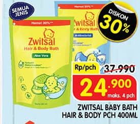 Promo Harga Zwitsal Natural Baby Bath All Variants 450 ml - Superindo