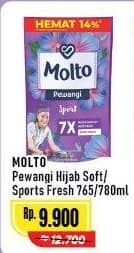 Promo Harga Molto Pewangi Hijab Soft Fresh, Sports Fresh 780 ml - Alfamart