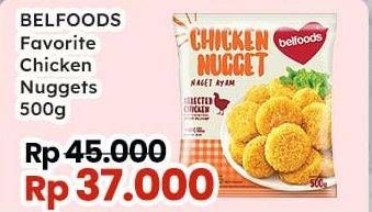 Promo Harga Belfoods Nugget Chicken Nugget 500 gr - Indomaret