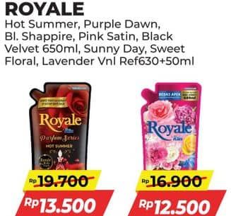 Promo Harga So Klin Royale Parfum Collection Sunny Day, Sweet Floral, Lavender Vanilla 680 ml - Alfamart