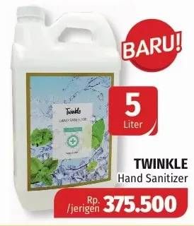 Promo Harga TWINKLE Hand Sanitizer 5 ltr - Lotte Grosir