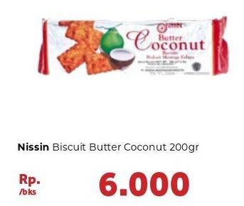 Promo Harga NISSIN Biscuits Butter Coconut 200 gr - Carrefour
