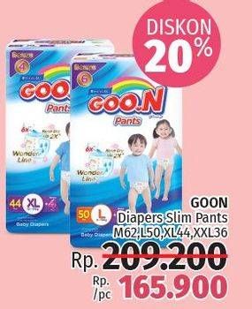 Promo Harga Goon Premium Pants M62, L50, XL44, XXL36  - LotteMart