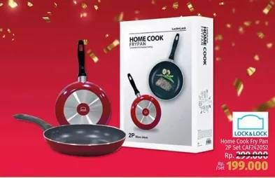 Promo Harga LOCK & LOCK Homecook Frypan CAF2420S2  - LotteMart