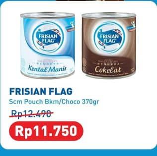 Promo Harga Frisian Flag Susu Kental Manis Cokelat, Putih 370 gr - Hypermart
