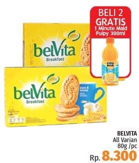 Promo Harga BELVITA Biskuit Breakfast All Variants 80 gr - LotteMart