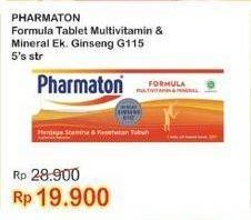 Promo Harga PHARMATON FORMULA Multivitamin Tablet 5 pcs - Indomaret