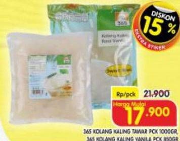 Promo Harga 365 Kolang-Kaling Tawar, Vanila 850 gr - Superindo