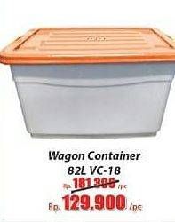 Promo Harga LION STAR Wagon Container VC-18 (82ltr) 82 ltr - Hari Hari