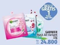Promo Harga GARNIER Mask All Variants 32 gr - LotteMart