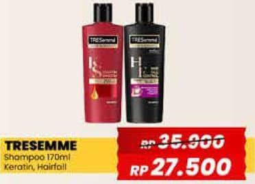 Promo Harga Tresemme Shampoo Keratin Smooth, Hair Fall Control 170 ml - Yogya