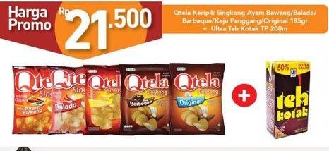 Promo Harga Qtela + Teh Kotak  - Carrefour
