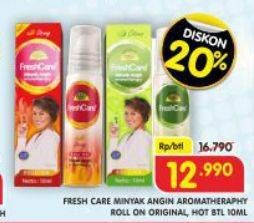Promo Harga Fresh Care Minyak Angin Aromatherapy Hot Strong, Citrus 10 ml - Superindo