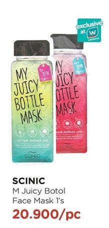 Promo Harga SCINIC My Juicy Bottle Mask  - Watsons