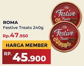 Promo Harga Roma Festive Treats 240 gr - Yogya