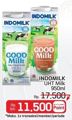 Promo Harga Indomilk Susu UHT 950 ml - LotteMart