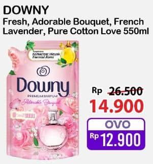 Promo Harga Downy Premium Parfum Adorable Bouquet, French Lavender, Fresh Bouquet, Pure Cotton Love 550 ml - Alfamart