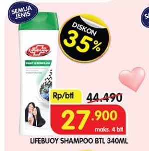 Promo Harga Lifebuoy Shampoo All Variants 340 ml - Superindo