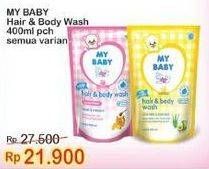Promo Harga MY BABY Hair & Body Wash All Variants 400 ml - Indomaret