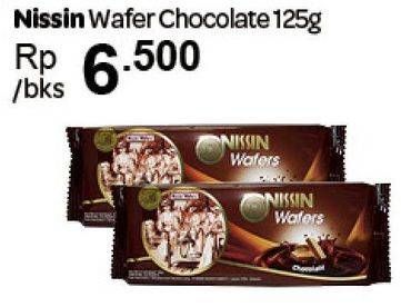 Promo Harga NISSIN Wafers Chocolate 125 gr - Carrefour