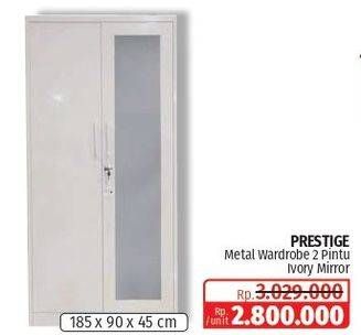 Promo Harga Prestige Metal Wardrobe  - Lotte Grosir