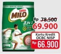 Promo Harga MILO ActivGo 3in1 800 gr - Alfamart