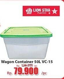 Promo Harga LION STAR Wagon Container VC-15 50000 ml - Hari Hari