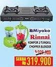 Promo Harga MIYAKO Blender / RINNAI Kompor Gas 2 Tungku  - Hypermart