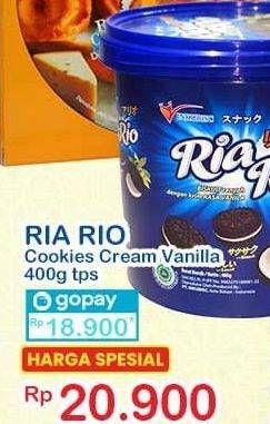 Promo Harga INKUBISC Ria Rio Cookies Cream Vanilla 400 gr - Indomaret