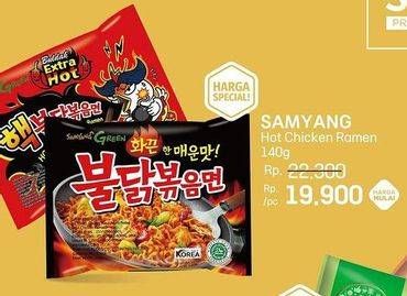 Promo Harga Samyang Hot Chicken Ramen 140 gr - LotteMart