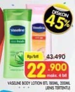 Promo Harga Vaseline Body Lotion 200 ml - Superindo