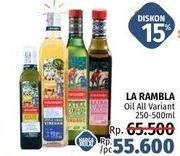 Promo Harga LA RAMBLA Extra Virgin Olive Oil All Variants 250 ml - LotteMart