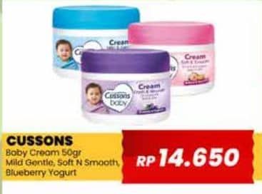 Promo Harga Cussons Baby Cream Mild Gentle, Soft Smooth, Fresh Nourish 50 gr - Yogya