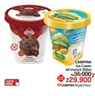Promo Harga Campina Ice Cream All Variants 350 ml - LotteMart