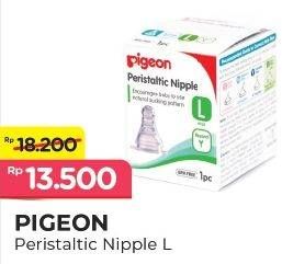 Promo Harga PIGEON Peristaltic Nipple Slim Neck L 1 pcs - Alfamart