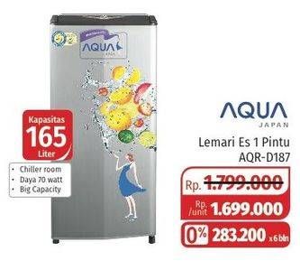 Promo Harga AQUA AQR-D187(S)  - Lotte Grosir