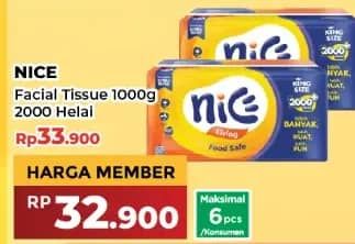 Promo Harga Nice Facial Tissue 1000 gr - Yogya