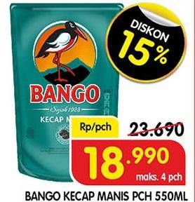 Promo Harga BANGO Kecap Manis 550 ml - Superindo