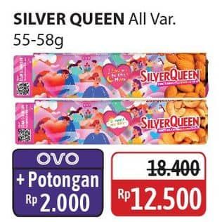 Promo Harga Silver Queen Chocolate All Variants 55 gr - Alfamidi