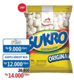 Promo Harga DUA KELINCI Kacang Sukro per 2 pouch 140 gr - Alfamidi