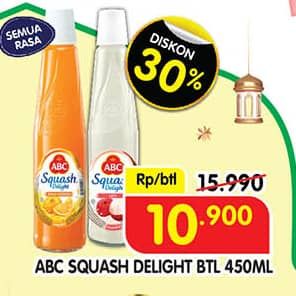 Promo Harga ABC Syrup Squash Delight All Variants 460 ml - Superindo