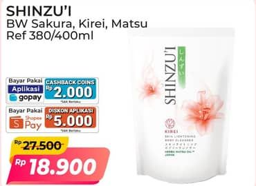 Promo Harga Shinzui Body Cleanser Sakura, Kirei, Matsu 380 ml - Alfamart