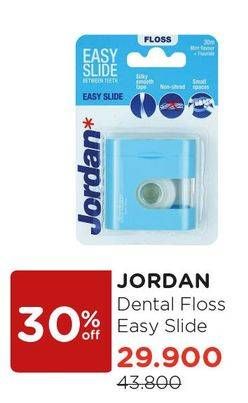 Promo Harga JORDAN Dental Floss Easy Slide  - Watsons