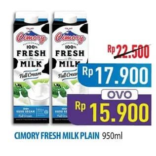 Promo Harga Cimory Fresh Milk Full Cream 950 ml - Hypermart