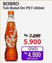 Promo Harga Sosro Teh Botol Original 450 ml - Alfamart