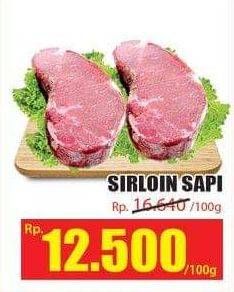 Promo Harga Daging Has Luar (Daging Sirloin) per 100 gr - Hari Hari