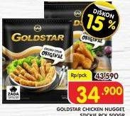 Promo Harga GOLDSTAR Chicken Nugget Stickie Cheese 500 gr - Superindo