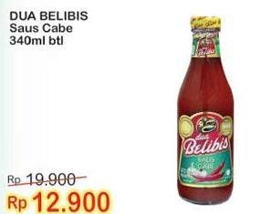 Promo Harga DUA BELIBIS Saus Cabe 340 ml - Indomaret