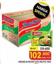 Promo Harga Indomie Mi Kuah Soto Mie per 40 pcs 70 gr - Superindo